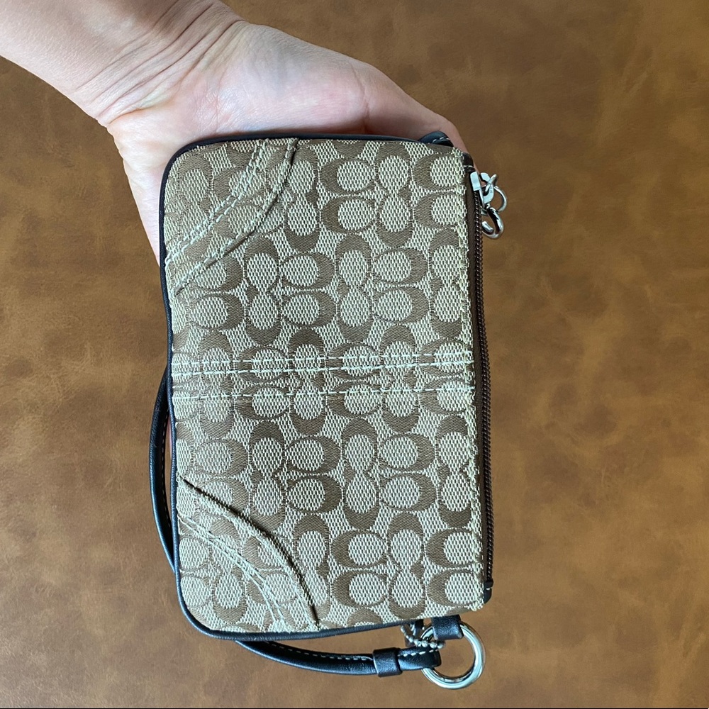 Vintage Brown Coach Wristlet